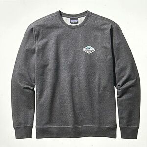 Patagonia® Worn Wear M's Fitz Roy Crest Midweight Crew Sweatshirt in Blue, Small